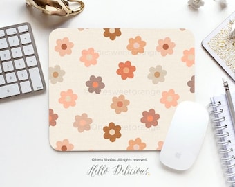 Mouse Pad Terra Daisies Mouse Pad Daisy Mouse Pad Office Mouse Pad Personalized Mouse Pad Desk Accessories Mouse Pad Round Mouse Pad 75.
