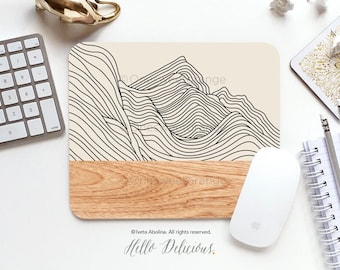 Mouse Pad Mountains Mouse Pad Mountain Mouse Pad Office Mouse Pad Personalized Mouse Pad Desk Accessories Mouse Pad Round Mousepad 100