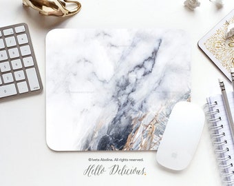 Mouse Pad White Marble Mouse Pad Home Office Mouse Pad Office Mouse Pad Personalized Mouse Pad Desk Accessories Mouse Pad Round Mouse Pad 71