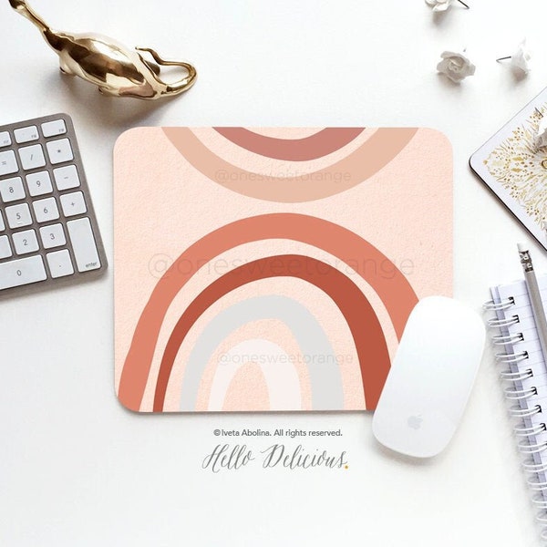 Arches Mouse Pad Home Office Mouse Pad Rainbow Mouse Pad Christmas Gift Coworker Gift Office Mouse Pad Desk Accessories Dorm Mouse Pad I199