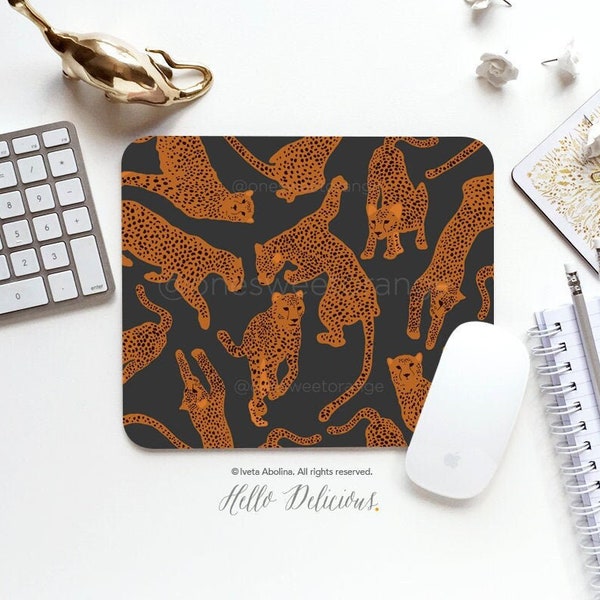 Cheetah Mouse Pad Mouse Pad Cheetah Mouse Pad Office Mouse Pad Christmas Gift Coworker Gift Pad Dorm Desk Accessories Cheetah Mouse Pad 128