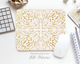 Mouse Pad Floral Mouse Pad Floral Mouse Pad Office Mouse Pad Personalized Mouse Pad Desk Accessories Mouse Pad Round Mouse Pad 30
