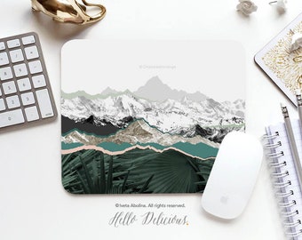 Mouse Pad Mountains Mouse Pad  Mountain Mouse Pad Office Mouse Pad Personalized Mouse Pad Desk Accessories Mouse Pad Round Mouse Pad I34