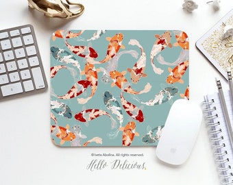 Mouse Pad Koi Fish Mouse Pad Mouse Pad Office Mouse Pad Personalized Mouse Pad Desk Accessories Mouse Pad Round Mouse Pad 184