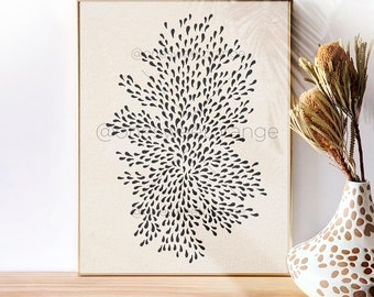 Organic Minimalist Art Line Art Poster Line Drawing Print Line Art Modern Art Minimal Poster Nordic Graphic Art Print Modern Wall Art B108