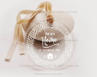 Our New Home Ornament Housewarming Gift Christmas New Home Personalized Ornament Christmas Ornament Housewarming Christmas Ornament No.18