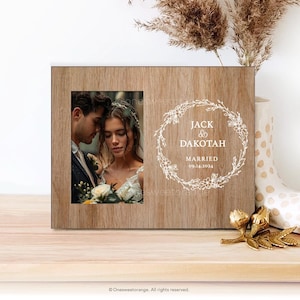 Wedding Picture Frame Personalized Wedding Gift Bridal Shower Gift Wedding Frame Gift for Couples Custom Wedding Picture Frame 29.