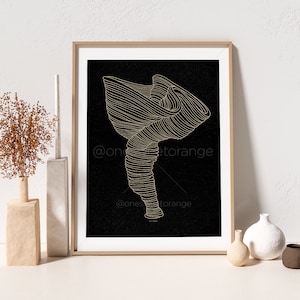 Buque línea arte línea arte cartel línea dibujo impresión línea arte moderno arte minimalista cartel orgánico recipiente jarrón arte impresión moderno pared arte B525