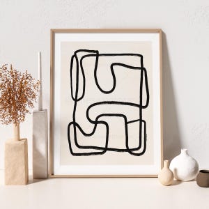 Abstract Minimalist Art Line Art Poster Line Drawing Print Line Art Modern Art Minimal Poster Abstract Line Art Print Modern Wall Art B358