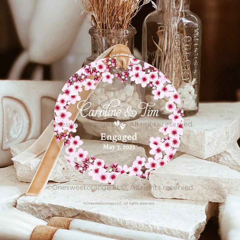 Acrylic Engaged Ornament - Thumbnail 3