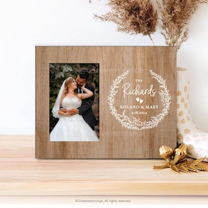 Wedding Picture Frame Personalized Wedding Gift Bridal Shower Gift Wedding Frame Gift for Couples Custom Wedding Picture Frame 32.