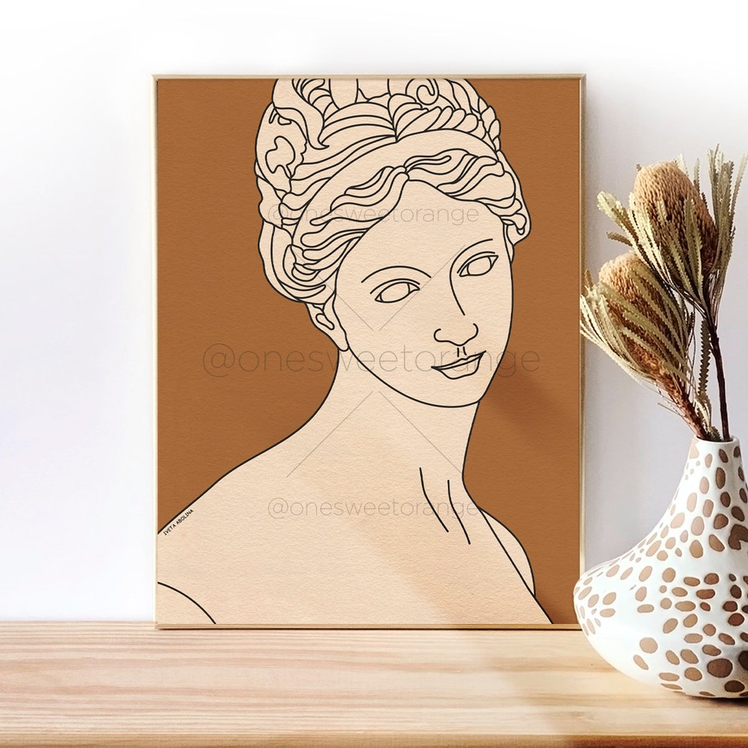 Aphrodite Statue Art Goddess of Love Art Roman Venus Wall Art Poster ...