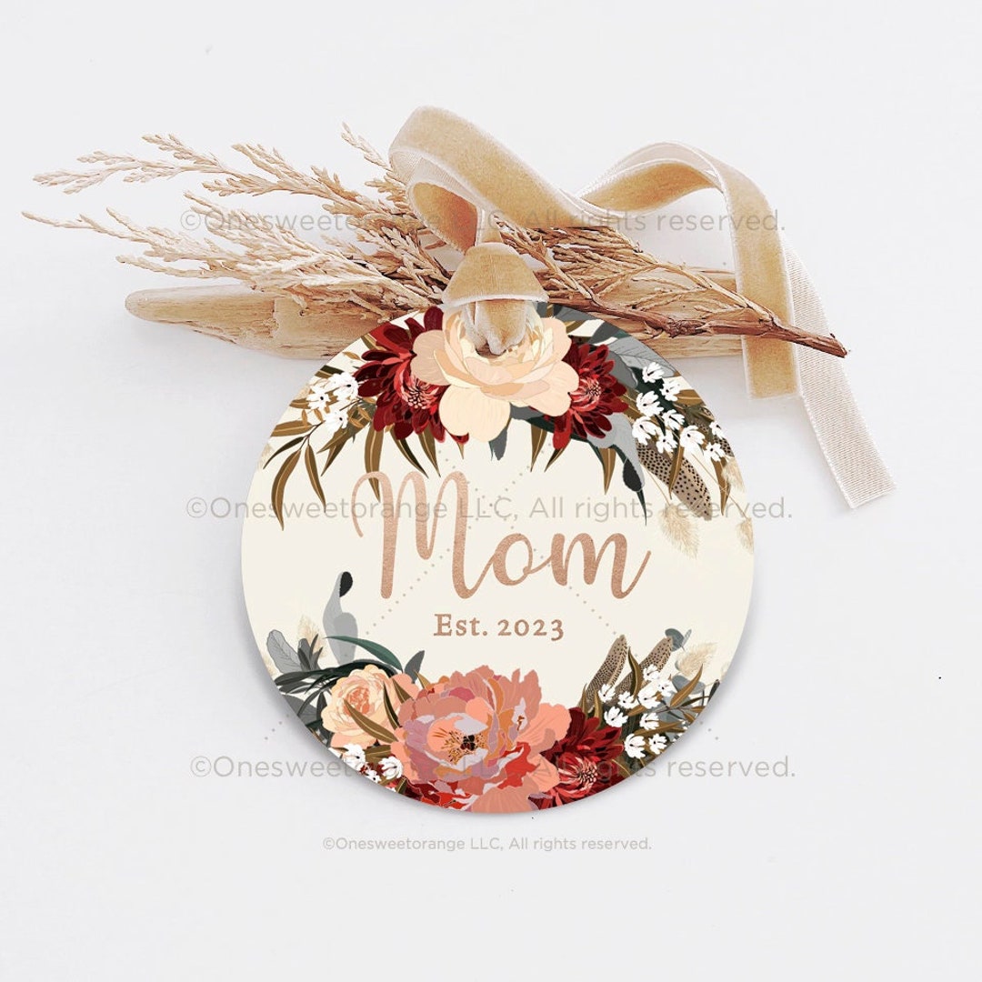 Mom Ornament Gift Baby Shower Gift New Mom Gift Personalized Christmas ...