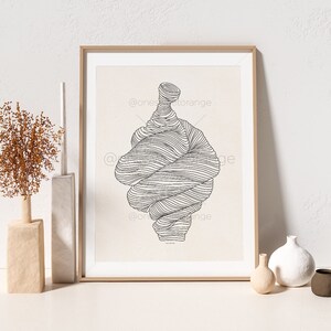 Buque línea arte línea arte cartel línea dibujo impresión línea arte moderno arte minimalista cartel orgánico florero línea arte impresión moderno pared arte B529