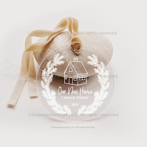 Our New Home Ornament Housewarming Gift Christmas New Home Personalized Ornament Christmas Ornament Housewarming Christmas Ornament No.89