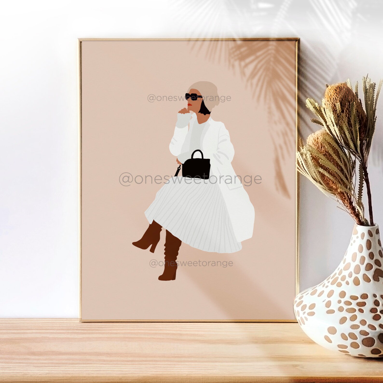 Modern Girl Art Minimalist Art Line Art Poster Print Line Art Etsy