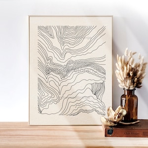 Organic Minimalist Art Line Art Poster Line Drawing Print Line Art Modern Art Minimal Poster Nordic Graphic Art Print Modern Wall Art B83