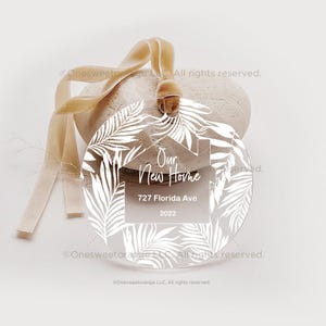 Our New Home Ornament Housewarming Gift Christmas New Home Personalized Ornament Christmas Ornament Housewarming Christmas Ornament No.312