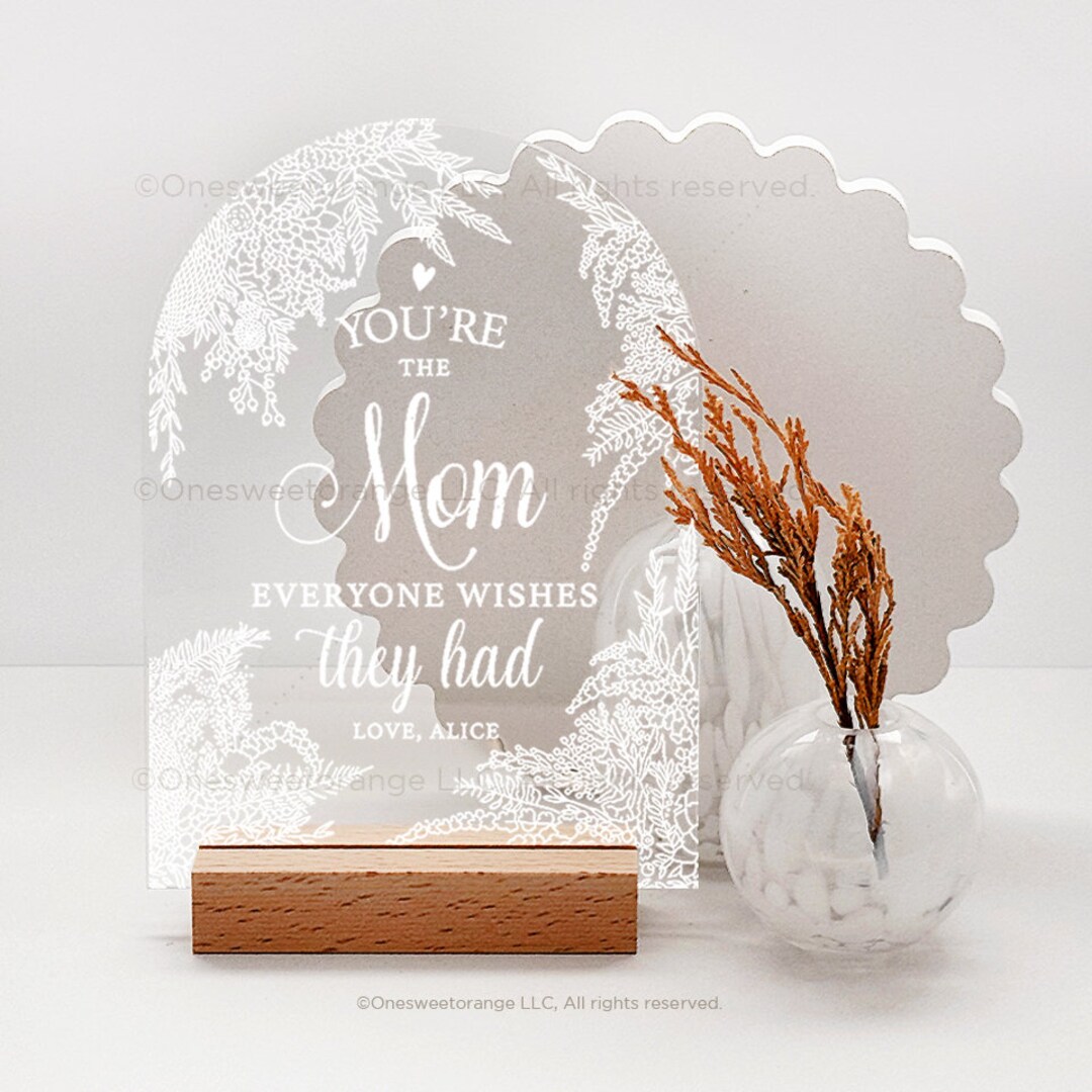 Personalized Gift Plaque Mom Appreciation Gift Love Expression Personalized Gift Grandmother ...