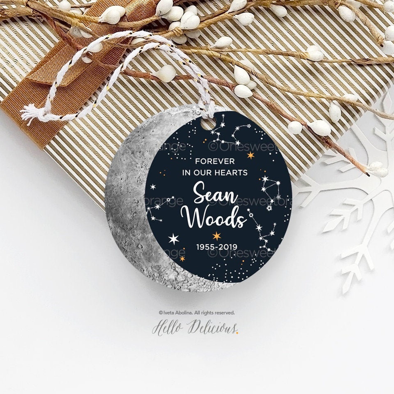 Memorial Ornament Memorial Christmas Ornament Sympathy - Etsy