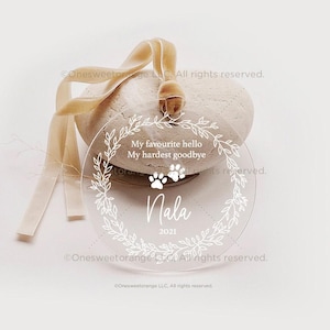 Cat Loss Ornament In Loving Memory Ornament Pet Sympathy Ornament Pet Memorial Christmas Ornament Cat Loss Gift Cat Pet Memorial Gifts No.85