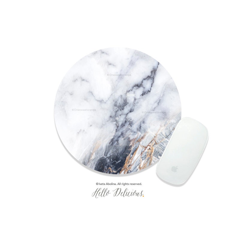 Mouse Pad White Marble Mouse Pad Home Office Mouse Pad Office Mouse Pad Personalized Mouse Pad Desk Accessories Mouse Pad Round Mouse Pad 71 image 2