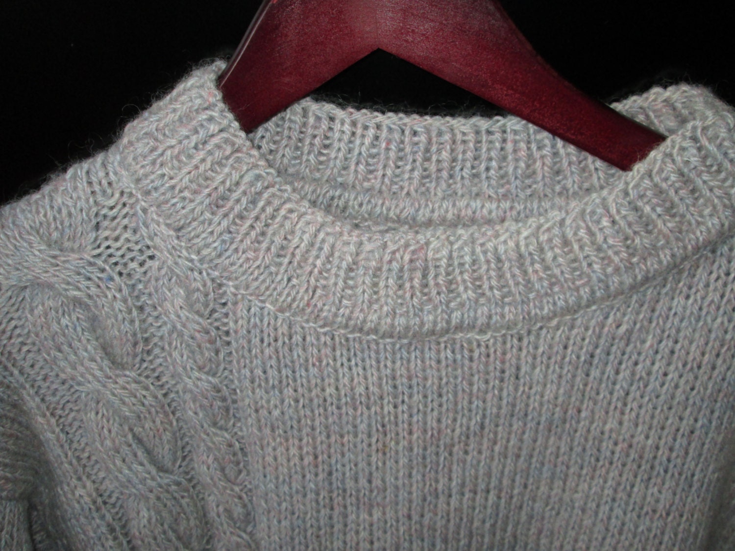 Gray Knit Sweater man wool jacket Cable Man Clothing man | Etsy