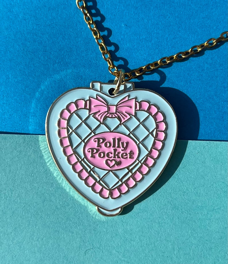 Polly Pocket kettingen met sterren, hart en bloemen afbeelding 7