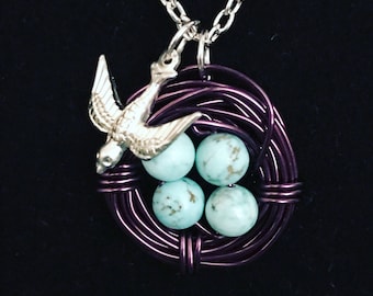 Birds' nest necklace