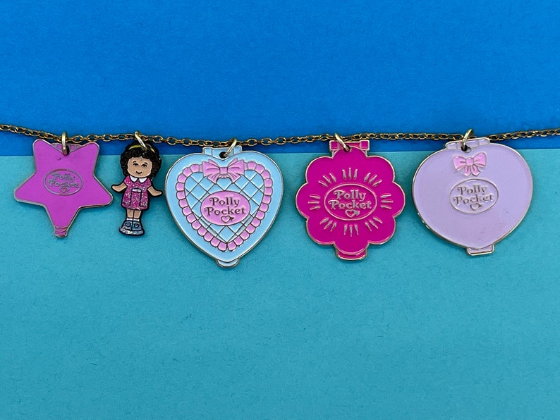 Polly Pocket Star, Heart, and Flower Necklaces image 2