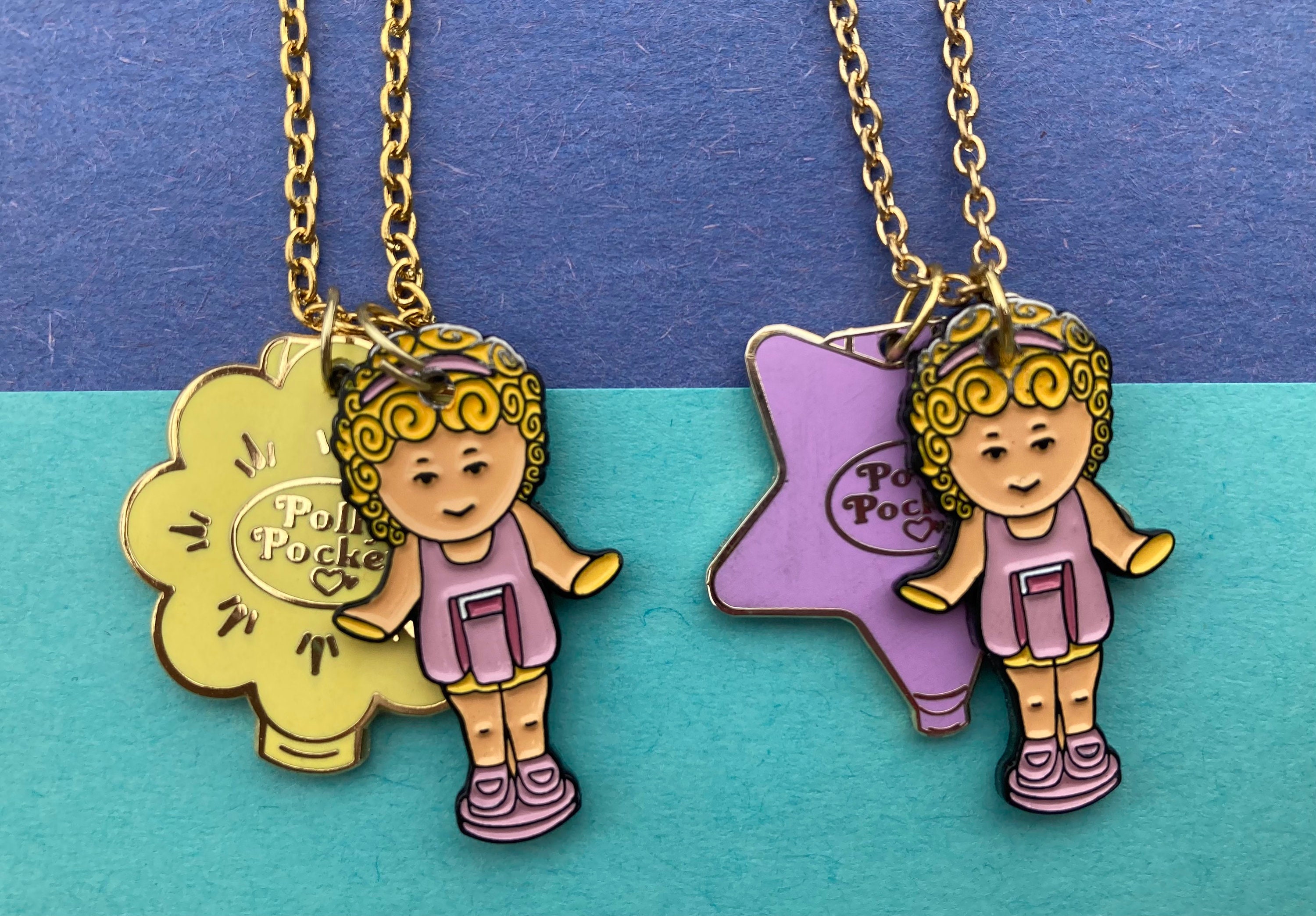 Polly Pocket Star and Flower Necklaces | Etsy