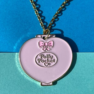 Polly Pocket kettingen met sterren, hart en bloemen afbeelding 5