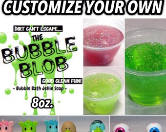 Choose Your Options--8 oz BUBBLE BLOB Bubble Bath Jellie Soap with a Toy Surprise Inside (Jiggle Bubble Bath,Shower Jelly,Party Favor Soap)