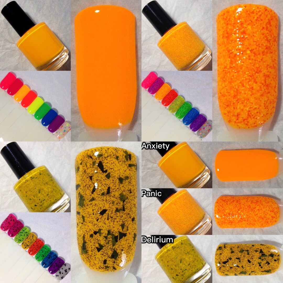 LAST Chancepyrophobia Nail Polish fear/phobia Nail Polish,neon Cream/crellie/matte Glitter