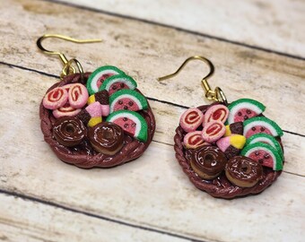 Sweet Breads || mexican sweet bread pan watermelon realistic food jewelry