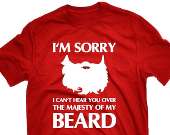 Majesty Of My Beard | Humor Beard T-shirt | Funny Beard Shirt | Men's T-shirt | Beards Tee Shirt | Beard Tees