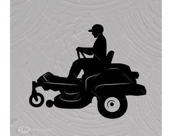 Zero Turn Mower SVG: Lawncare Cut File Vector Image (Digital Download)
