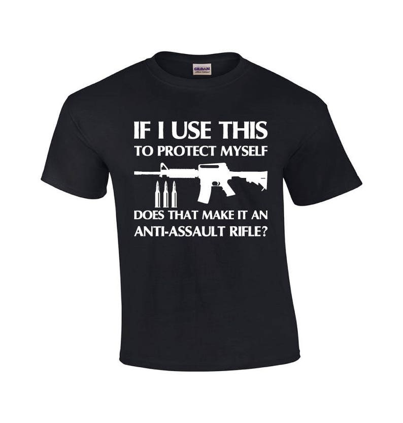 Protect Myself Pro Gun Tshirt Funny Gun Shirt AR15 Etsy New Zealand