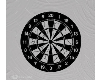 Dart Board Images vectorielles Fichiers SVG Fichiers de découpe numérique Ai - Eps - PNG - DXF - Svg - A1