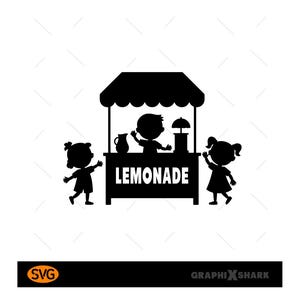 Kids Lemonade Stand SVG: Summer Drink Stand Cut File (Digital Download)