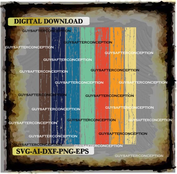 Download Png Dxf Svg Eps 70s Distressed Vintage Retro Background Digital File Ai A3 Drawing Illustration Digital Baby Land Co Il