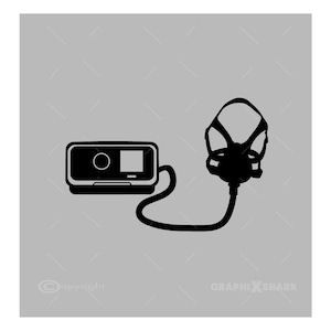 CPAP Machine SVG: Sleep Apnea Awareness Cut File (Digital Download)
