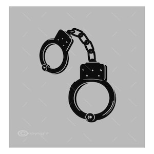 Handcuffs SVG | Jpeg | Police Handcuffs SVG | Handcuff | Png | Cuff Svg | Jail Cuffs SVG | Handcuffs Vector A2