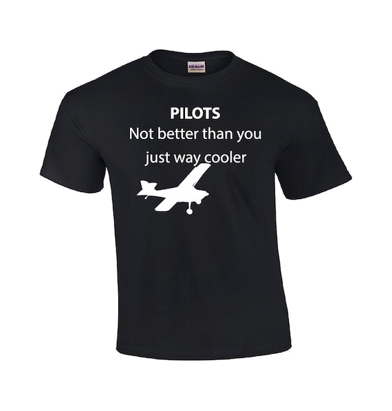  Wellcoda Plane Fly Pilot Mens T-Shirt, Good Topic