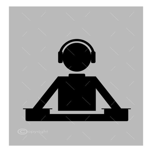 Music Dj  Vector Image SVG Files Digital Cutting Files  Ai - Eps - PNG - DXF - Svg - A1