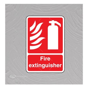 Feuerlöscher Schild Stock-Vektorgrafik