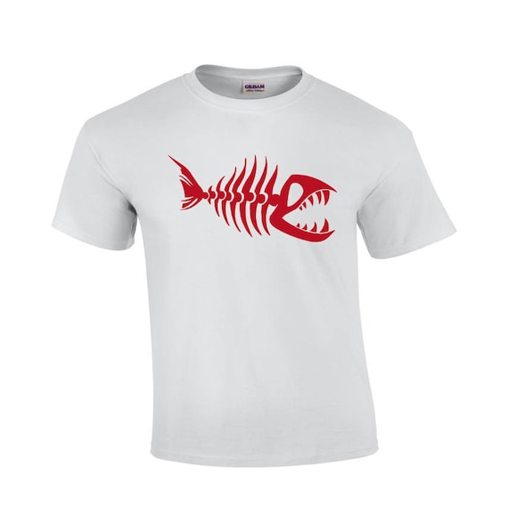 Fish Skeleton Fish T-shirt Cool T-shirt Men's T-shirt Fish Skeleton Graphic  Tee Fishing Shirt Fisherman Shirt -  Canada