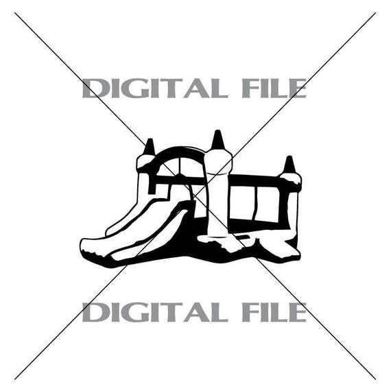 Download Kids Bounce House Vector Images Vinyl Decal T Shirt Digital Etsy