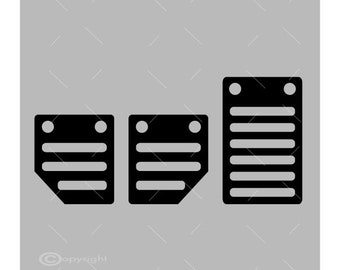 Gas Pedal SVG: Brake Clutch Car Racing Cut File Vector (Digital Download)