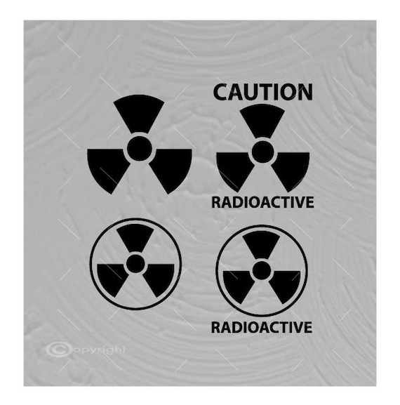 Nuclear Powered Set Funny Vinyl Decal Bumper Sticker Radioactive Symbol For Car Truck SUV Motorcycle Body Panels Fits EV Vehicles Bikes Scooters and More